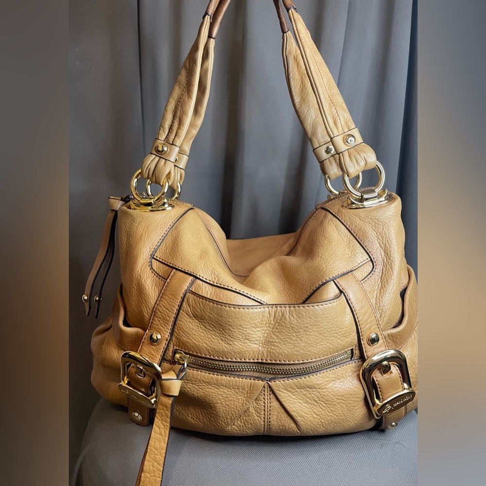 🤎 🐆 B. Makowsky “Savannah” Brown Leather Hobo Shoulder Bag